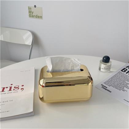 Gold Silver Mirrow Tissue Box Tissue Container..