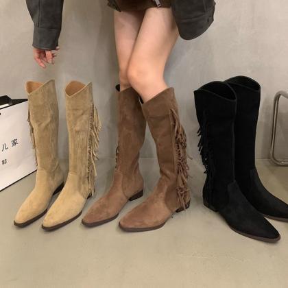 Retro Western Cowboy Women's Boot..