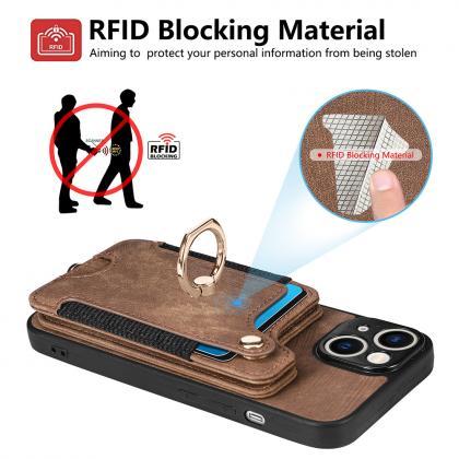 Suitable For Iphone Mobile Phone Leather Case Rfid..
