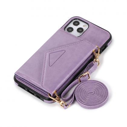 Suitable For Iphone Triangular Cross-body Mobile..