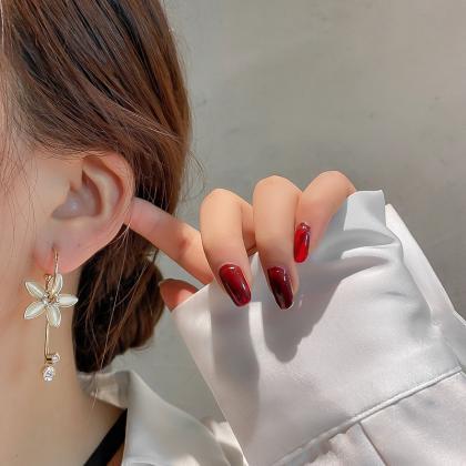 Sweet Girl Earrings Fashion Korean Version Of The..