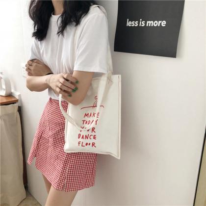 Women's Korean Simple Handbag Red..