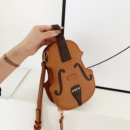 Creative Violin Female Crossbody Bag Violin Shape..