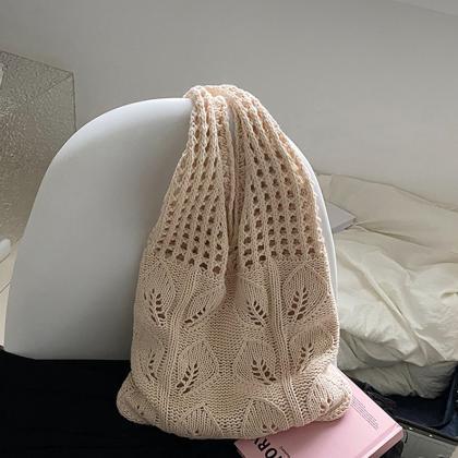 Knitted Underarm Bag Large Capacity Women..