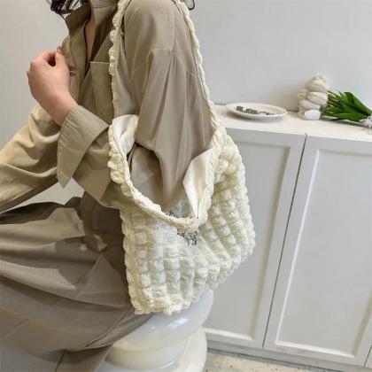 Korean Fashion Cloud Bubble Tote Bags For Women..