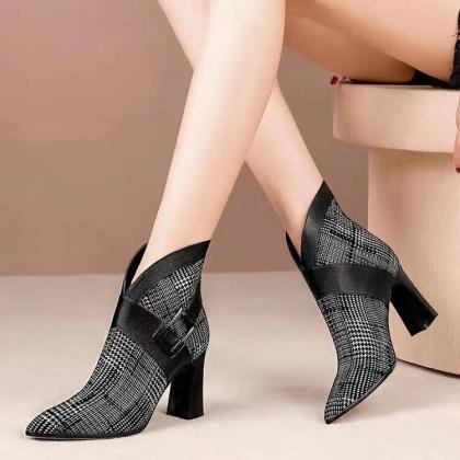 Sexy Women Boots Autumn And Winter V-neck High..