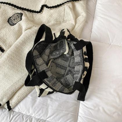 Women Casual Bags Handbag Fashion Knitted Shoulder..