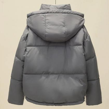 Winter Short Parkas For Women Fashion Thick Warm..