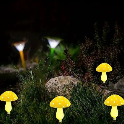 Solar Mushroom Light Outdoor Decoration, 8 Modes..