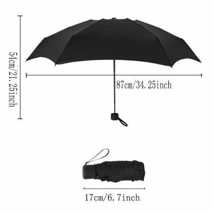 Small Folding Umbrella Rain Mini Pocket Parasol..
