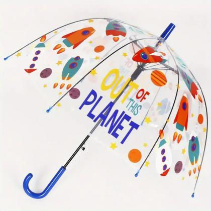 1pc Clear Bubble Umbrella, Windproof Umbrella For..