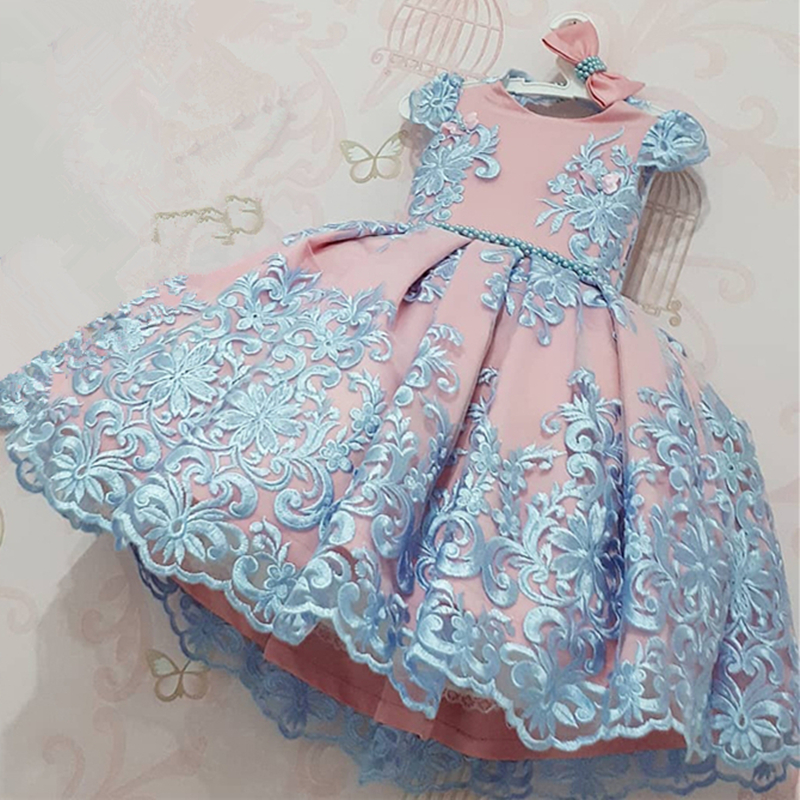 Elegant Lace Girl Dress Princess Pageant Formal Dress