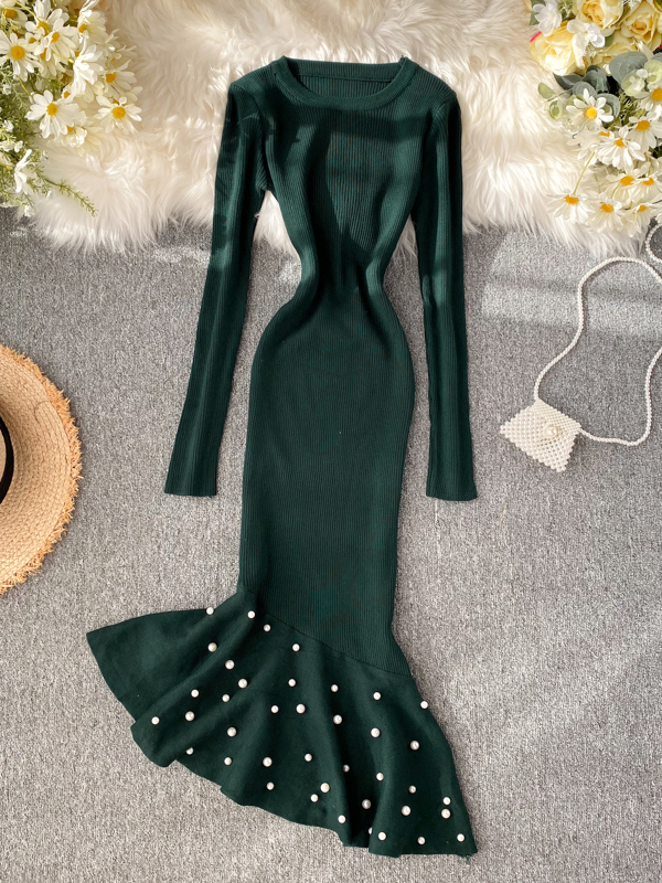beaded irregular dress Strapless Short Bodycon Homecoming Dress with Beads Jade/Peacock / 2 main image 0