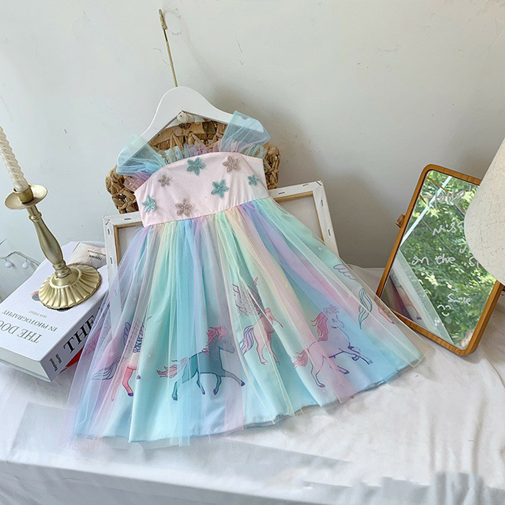 knee length dresses for ladies Multicolor Sleeveless Floral Paillette Embellished Mesh Gown