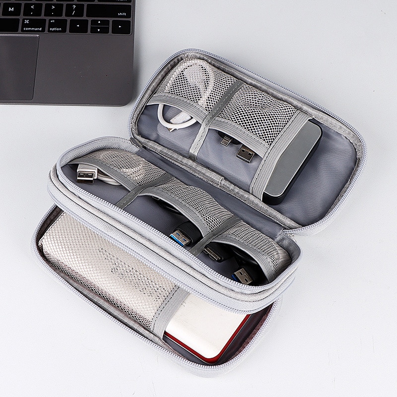 1pc Travel Portable Digital Product Storage Bag Usb Data Cable Organizer Headset Cable Bag Charging Treasure Box Bag