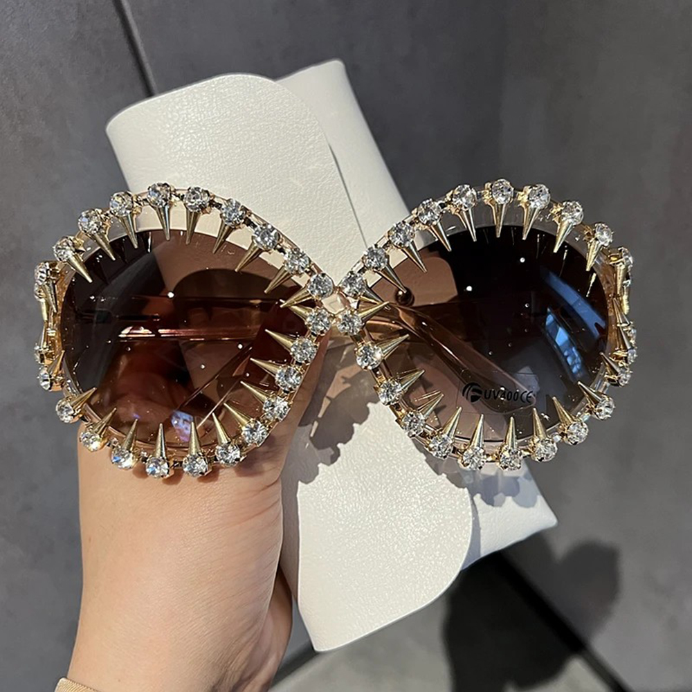 Oversized Sunglasses Women Luxury Brand Designer Punk Sun Glasses Men Fashion Shades Vintage Glasses