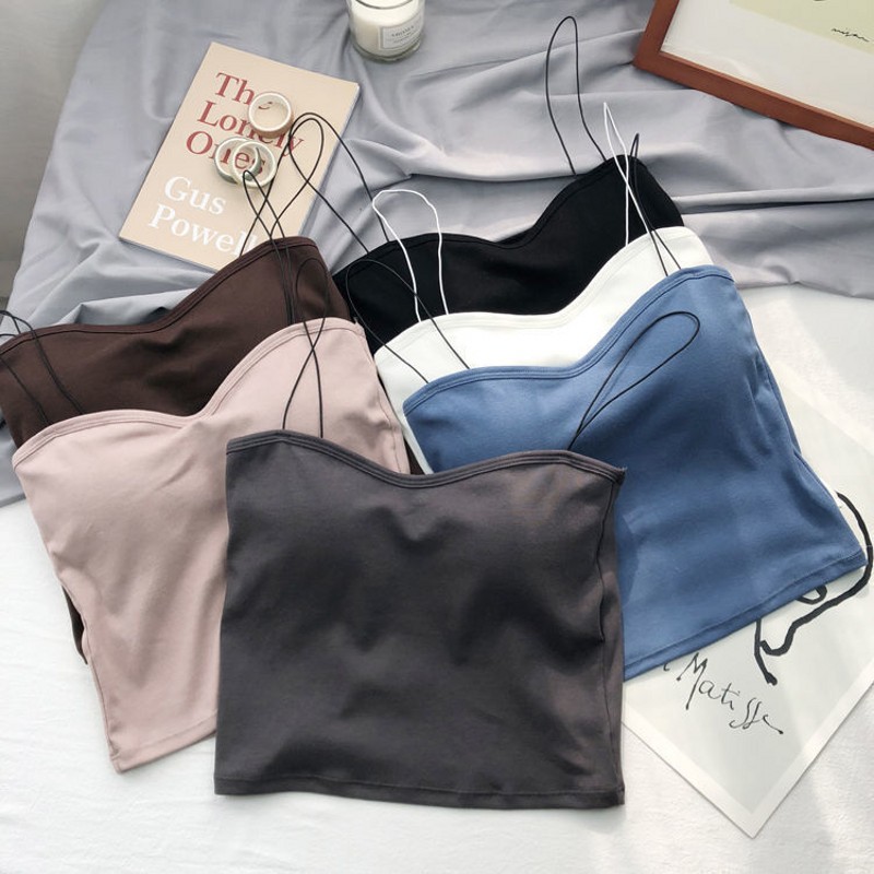 Pure Color Cotton Soft Elastic Washable Wear-resistant Soft Classic Solid Color Prevent Lightproof Versatile Vest