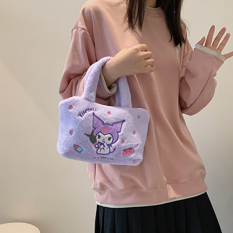 Plushie Handbags Pochacco Cartoon Stuffed Bag For Girls
