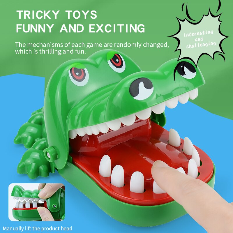 Crocodile Teeth Toys For Kids Alligator Biting Finger Dentist Games