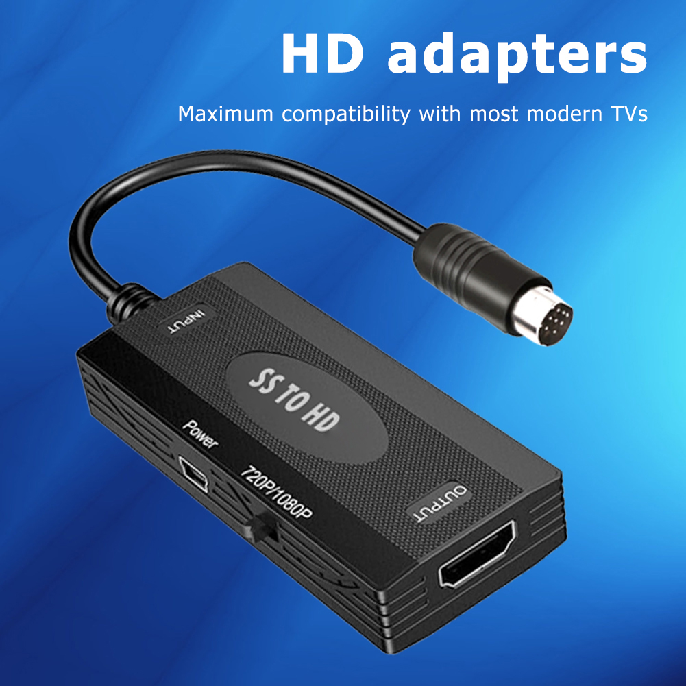 Portable Ss To Hdmi-compatible Converter For Sega Saturn Consoles Hd Tv Adapter