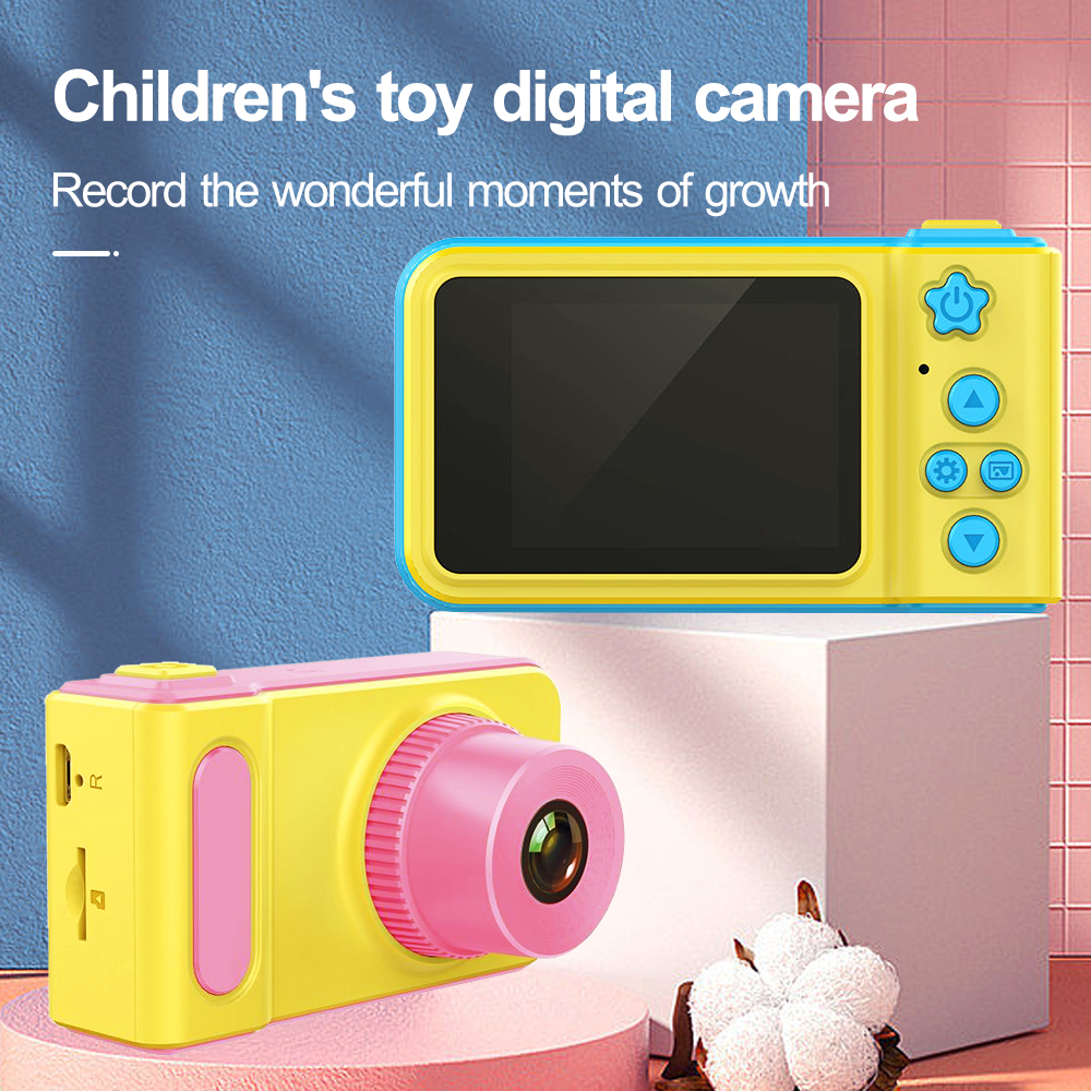 Hd 2.0 Inches Screen 8.0mp Kids Video Digital Cameras Boy Girl Christmas Gift Shockproof Children Selfie Toy Camera