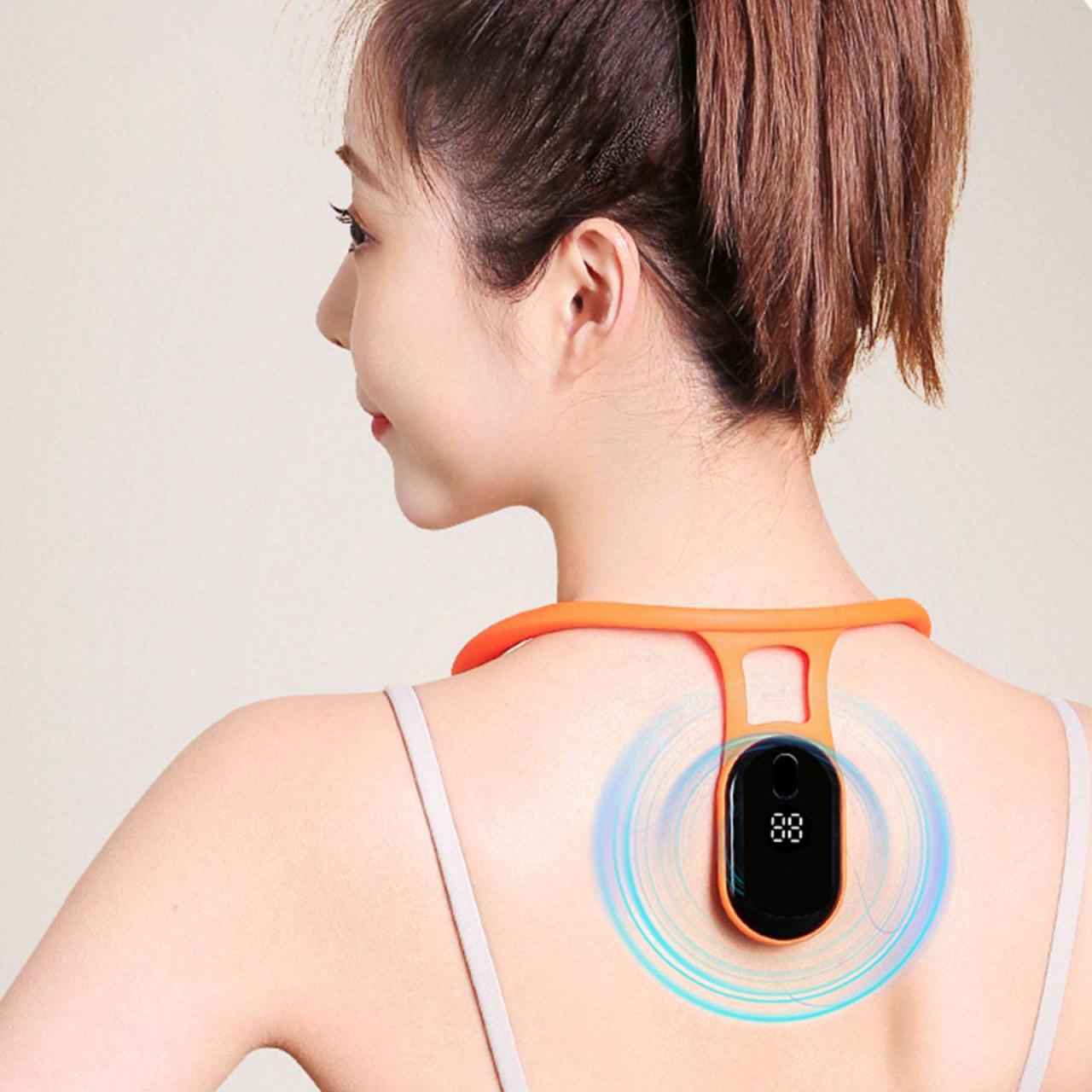 Smart Back Corrector Corrects Sitting Posture Ultrasonic Lymphatic Soothing Body Sitting Posture Corrector Neck Instrument