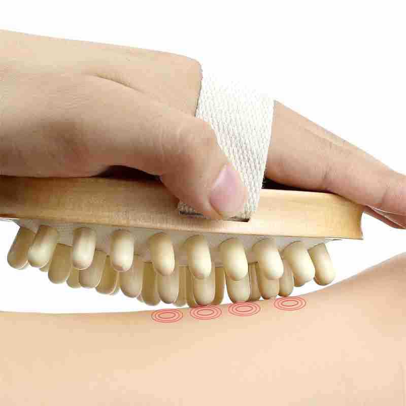 Body Anti Cellulite Brush Soothing Wooden Essential Oil Spa Air Cushion Massage Hair Comb Scalp Massage Brush Dead Skin Remover