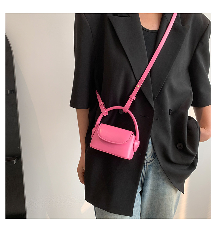 Pink Casual Crossbody Bags Female Fairy Core Handlechic Leather Messenger Bag Purse Ladies Harajuku Cute Y2k Bag Wallet