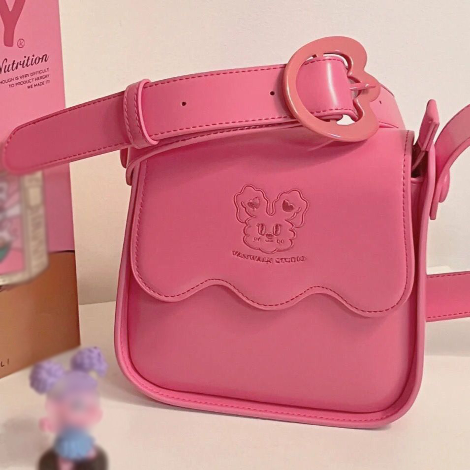 Women Bag 2023 New Fashion Hand-held Bag Ladies Embroidered One-shoulder  Messenger Bag Tide Pink Bag
