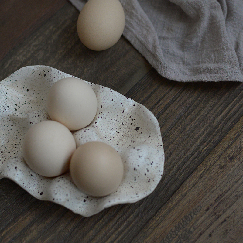 Nordic Egg Tray Refrigerator Dumplings Food Egg Storage Box Light Luxury Jewelry Storage