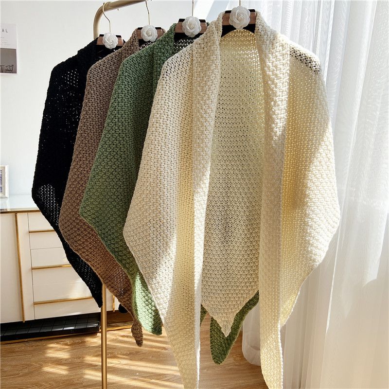 National Style Cotton Shawl Air-conditioning Shirt Jacket Hollow Crochet Short Sun Protection Clothing Knitted Cardigan