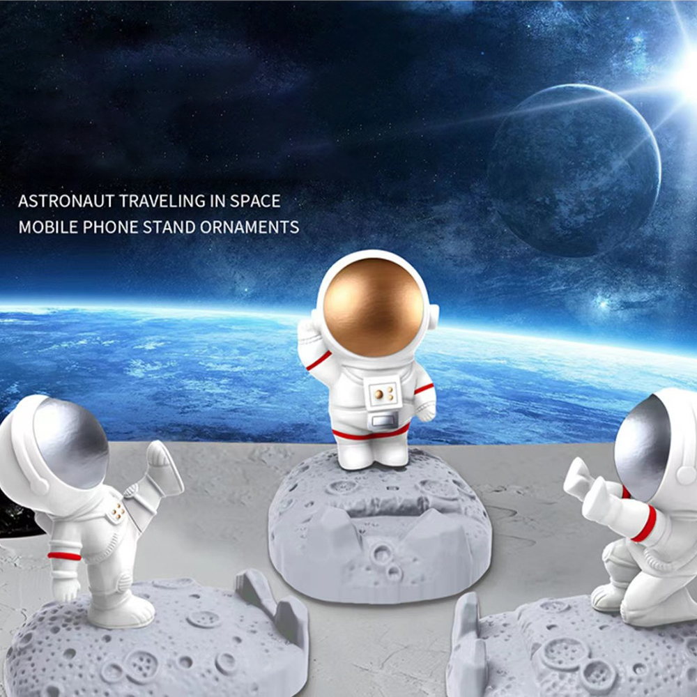 Astronaut Stand Astronaut Desktop Cute Gift Figure Ornament Creative Lazy Man Mobile Phone Stand