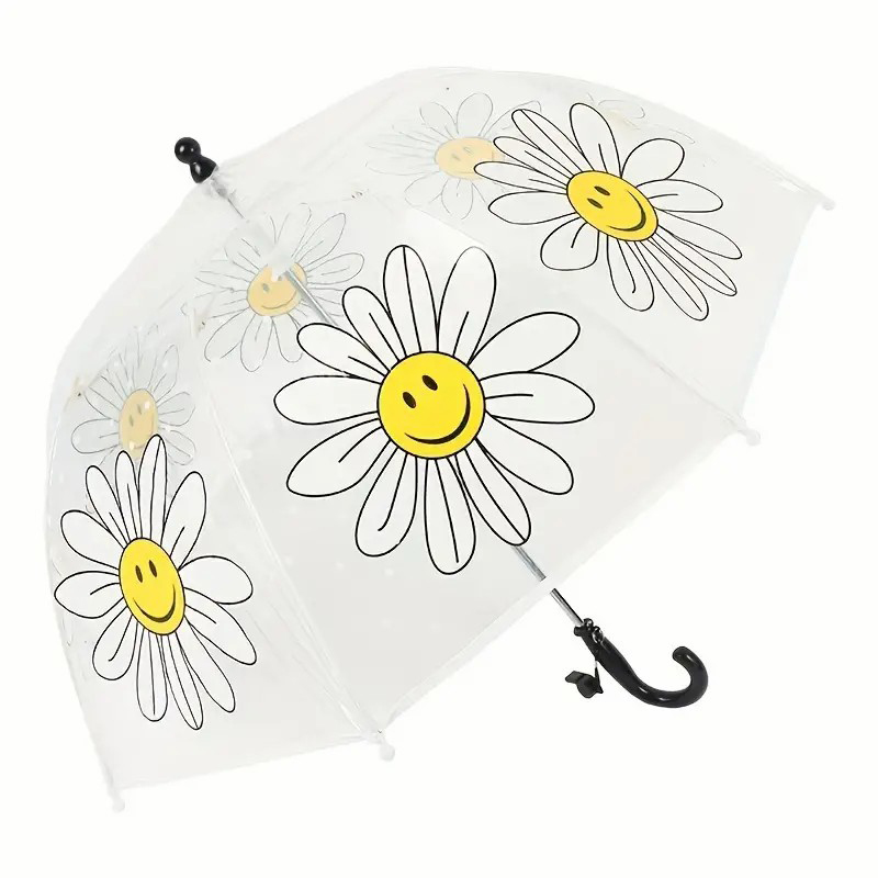 1pc Clear Bubble Umbrella, Windproof Umbrella For Boys And Girls