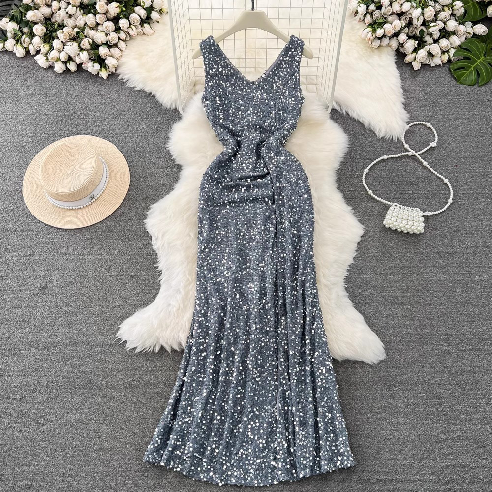 black and white dress maxi Maxi Long Black&White Prom Gown with Beaded Details – loveangeldress