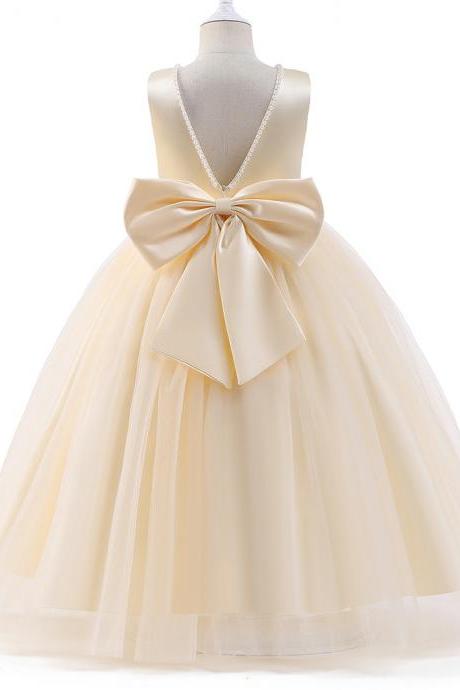 Flower Girl Bridesmaid Dress Long Ball Gown Wedding Party Pageant Dresses First Communiom Formal Dress