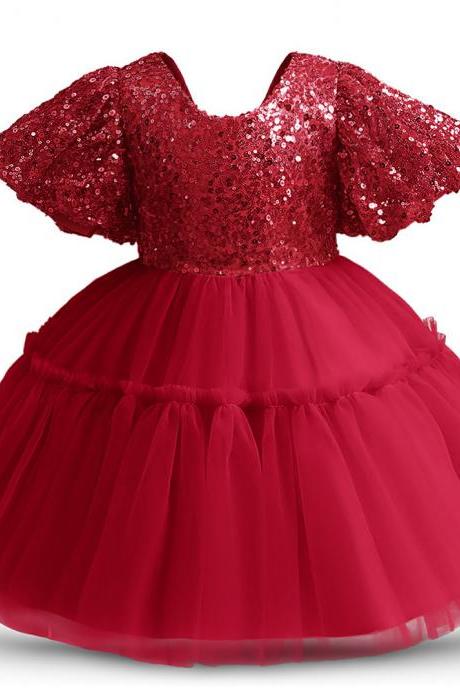 Toddler Girl Evening Party Princess Dress Baby Girl Big Bow Tutu Gown Girls Birthday Wedding Ceremony Costume Baby Gala Clothes