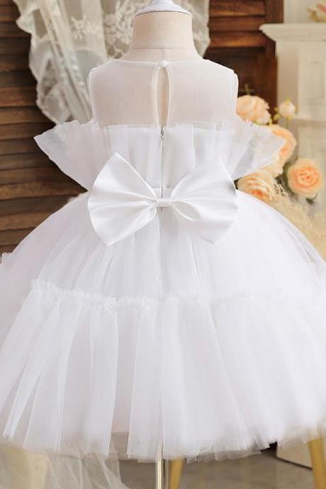 Baby Clothes For Girls Toddler Kids Wedding Princess Dress Girl Elegant Birthday Gowns Tulle Bridesmaid Evening Party Dresses