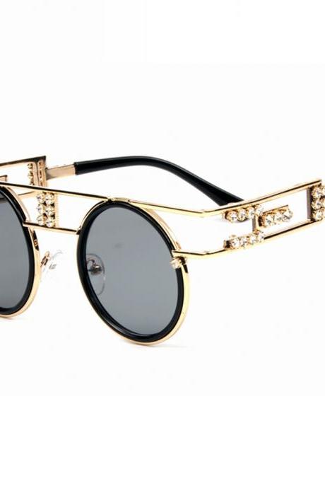 High Quality Metal Frame Steampunk Sunglasses Women Brand Designer Men Gothic Sun Glasses Vintage Eyeglasses