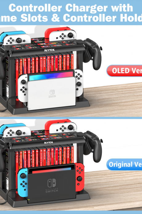Charger Pro Controller Holder Switch Game Storage Tower For Nintendo Switch Oled Charging Dock Station