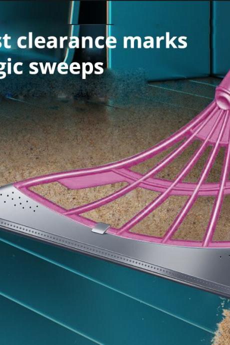 Pink Magic Broom Cleaning Bathroom Glass One Piece Wipe Mop Household Small Broom Splicing Broom