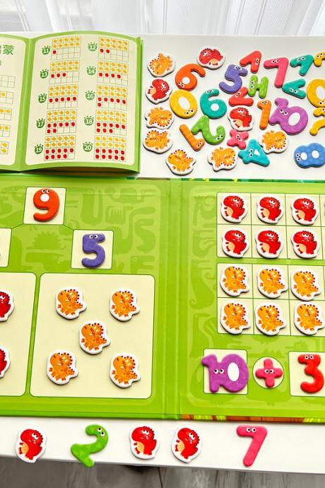 Kids Math Arithmetic Magnetic Stickers Digital Decomposition Arithmetic Montessori Games Baby Early Learning Education Toys