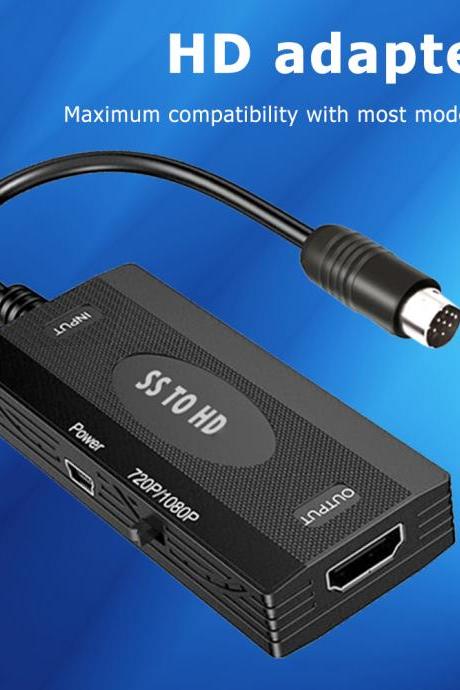 Portable Ss To Hdmi-compatible Converter For Sega Saturn Consoles Hd Tv Adapter