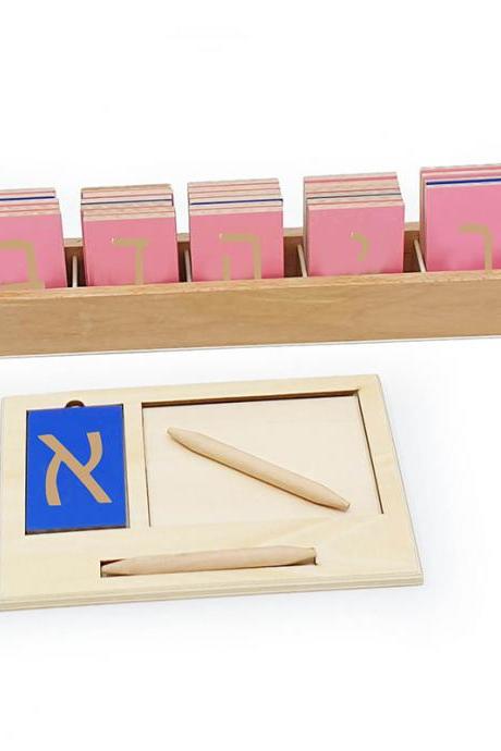 Tracing Board Montessori Materials Language Wooden Toys Letters Ties