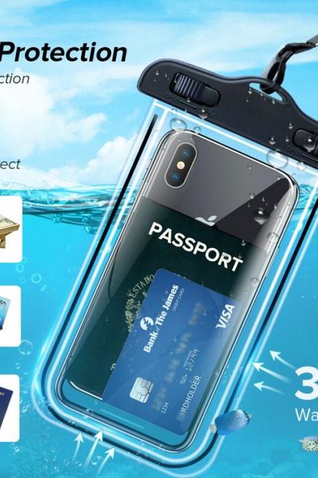 Waterproof Swimming Phone Pouch Universal Case Underwater Dry Bag Compatible with iPhone Samsung Galaxy Pixel