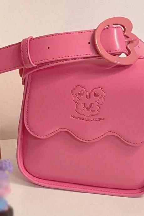 Fashion Women Bag Y2k Style Shoulder Bag Pink Messenger Bag Japanese Korean Style Luxury Designer Handbags For Women 2023 Trendy