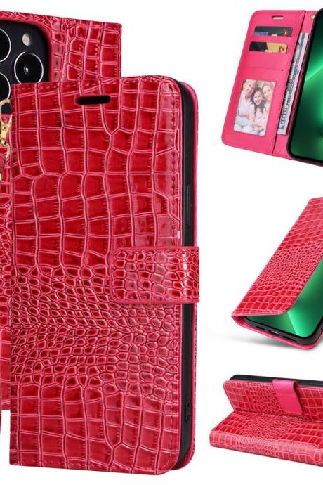 Suitable For Iphone Mobile Phone Case Apple Mobile Phone Leather Case Crocodile Pattern Flip Protective Cover