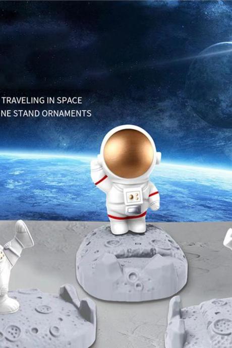 Astronaut Stand Astronaut Desktop Cute Gift Figure Ornament Creative Lazy Man Mobile Phone Stand
