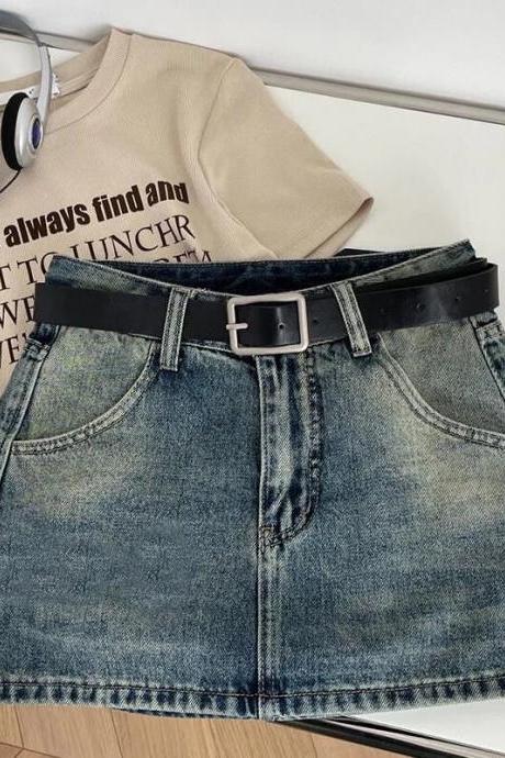 Ruffle Layer Bottom Retro Women Summer Girls High Waist Short Jeans Ca –  jetechband